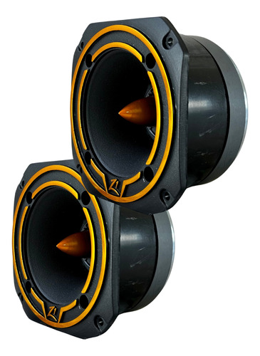 Kit 2 Super Tweeter Zetta Audio Z1 Dtz300 Preto/dourado 8ohm