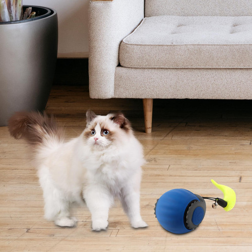 3 Juguete Interactivo Para Gatos, Pelota Eléctrica Azul