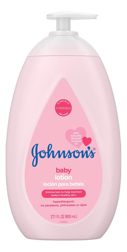 Johnsons Loción Hidratante Para Bebé Rosa Suave Con Aceite