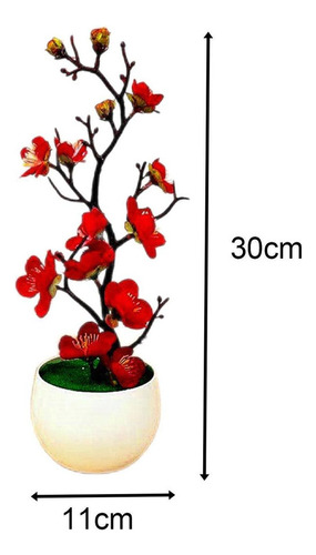 Flores Artificiales En Maceta Planta Falsa Arreglo En Maceta