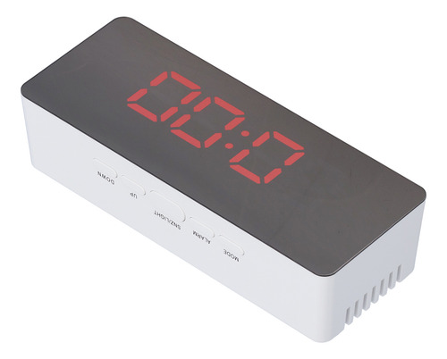 Reloj Digital De Reloj De Despertador De Espejo Led Con Modo