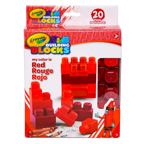 Crayola  Construye  Con Bloques Rojos  Pinta 20 Piezas