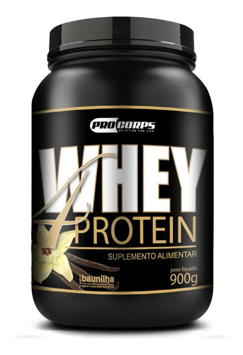 Whey Protein Pro Corps Whey 4 Protein Sabor Baunilha 900g