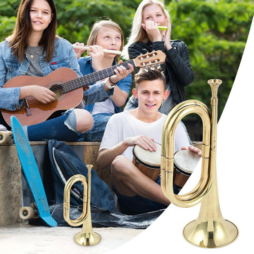 Cuerno De Trompeta Corneta Corneta Chapada En Oro Instrument