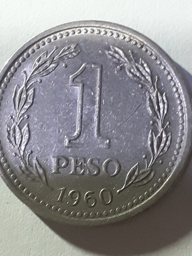 Moneda De 1 Peso Del 1960 - Imantada 