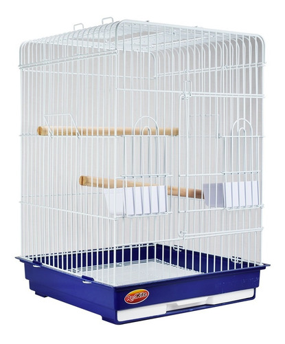 Imagen 2 de 4 de Jaula Para Aves Equipada Periquitos Loros C/ Bandeja Macao