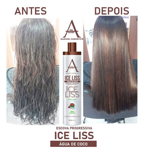 Alisamento Capilar Alkimia Ice Liss/fioplastia/vulcanica 3kg