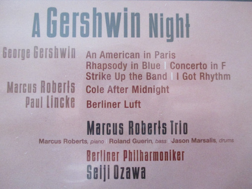 Seiji Ozawa Conducts A Gershwin Night. Marcus Roberts Trio