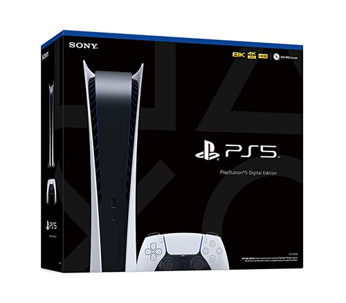 Imagen 7 de 7 de Sony PlayStation 5 825GB Digital Edition color blanco y negro