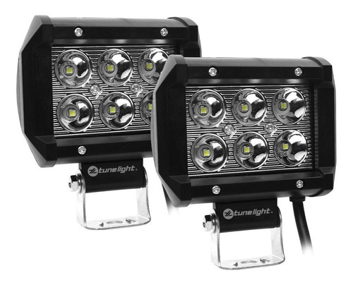 2 Faros Led Alta Intensidad Tuneligth De Pvc Para Jeep 4x4