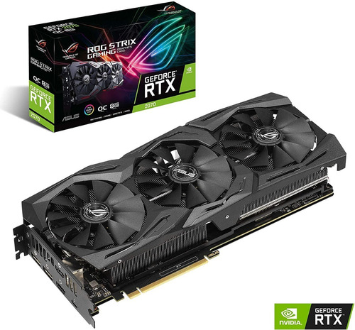 Placa De Video Nvidia Asus Rog Strix Rtx 2070 8gb