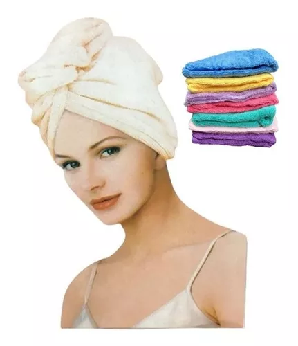 Turbante Pelo Toalla Cofia Microfibra Ducha Secado Rápido