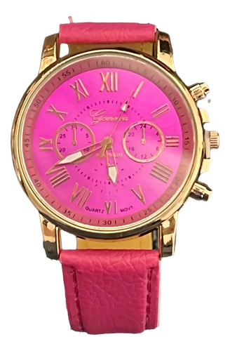 Reloj De Pulsera Para Dama Genova Platinum Fashion Colors Color de la correa Rosa