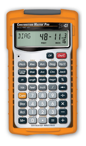 Calculadora Master Pro 4065 Para Construccion Naranja