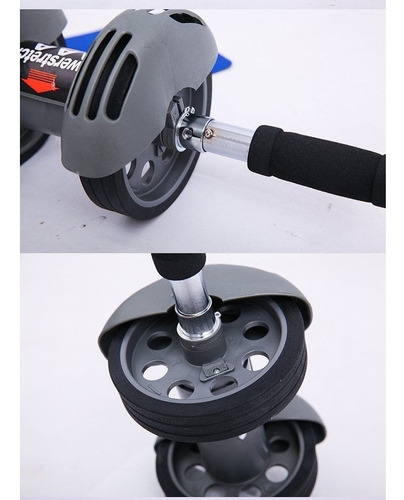 Imagen 6 de 7 de Doble Rueda Abdominal De Ejercicio Power Strech Roller