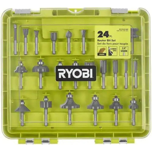 Ryobi 24-piece Router Bit Set Con Case