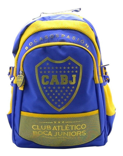 Mochila Boca Juniors 18 Pulgadas Espalda Cresko Bo181 Color Azul