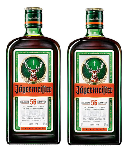 Licor Jagermeister 700ml  (02 Garrafas)