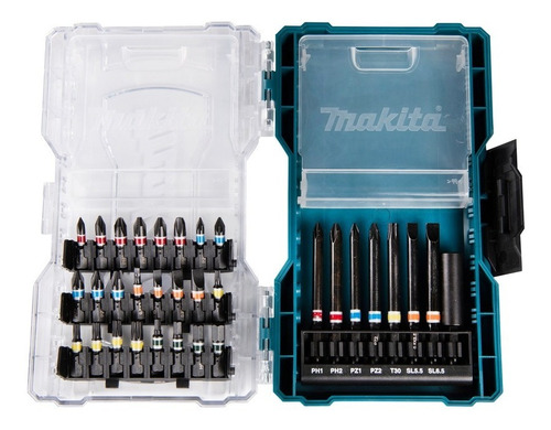 Set 32pzs Puntas 25, 75mm Y Adaptadores. Mz Makita E-07076