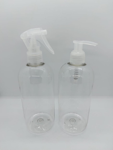 Combo Envases De 500 Ml Color Cristal - Pack 5 Unid De C/u Cristal