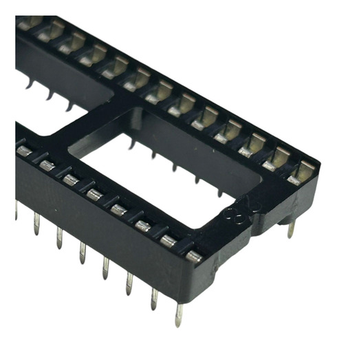 50x Soquete 28 Pinos Estampado Largo P/ Ci - Kit C/ 50 Peças