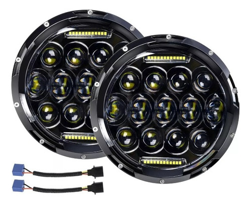 Faro Led Tipo Jeep Redondo