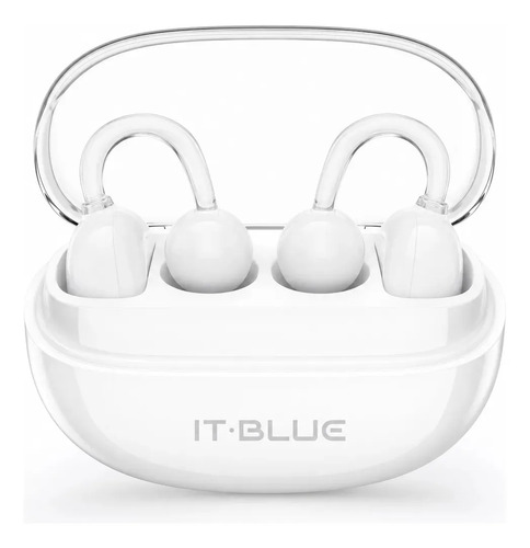 Fone Bluetooth 5.4 Ouvido Aberto Clip Sem Fio Tws Branco