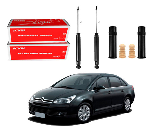 Kit Amortecedor Traseiro, Citroën C4 Pallas 2.0 2008