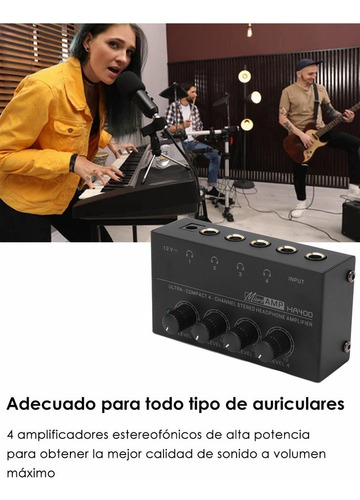 . . Preamplificador De Audífonos Behringer Ha400 Envío
