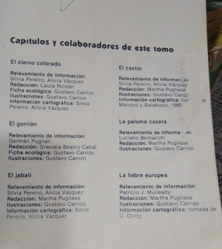 Animales Exóticos Fauna Argentina (Usado)