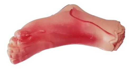 Imagem 4 de 6 de Kit 2 Pés Falso De Plástico Rígido + Sangue Falso Brinde