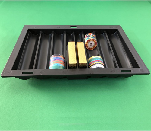 Bandeja De Fichas De Póquer Yuanhe - Mesa De Póquer Negra...