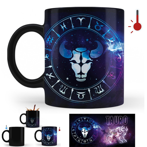 Imagen 2 de 3 de Taza Mágica Caballeros Del Zodiaco Tauro