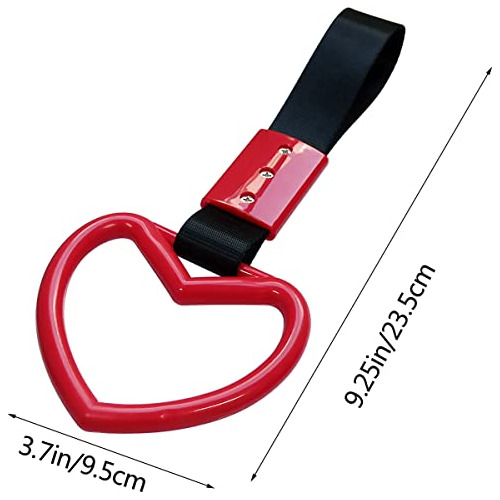 Yuntop Jdm Tsurikawa Rings En Forma De Corazón, 2 Unidades
