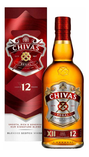 Whisky Chivas Regal 12 Años Litro Operativo Aperitivo 