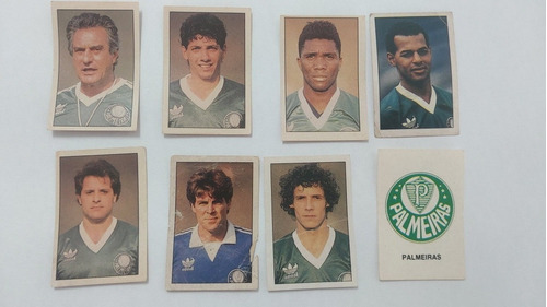 Lote Figurinhas Do Palmeiras C/ Zetti Copa União De 1987