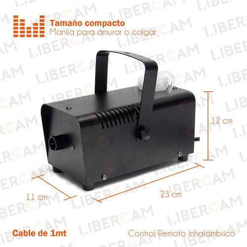 Imagen 4 de 10 de Maquina De Humo 600w C/control Inhalambrico