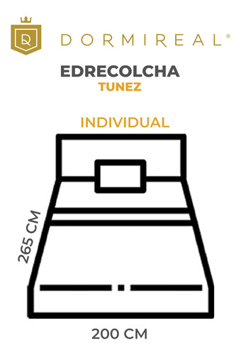 Edrecolcha Túnez De Jacquard Individual Dormireal