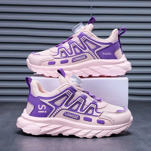 Zapatillas Para Correr Transpirables De Malla Para Niños