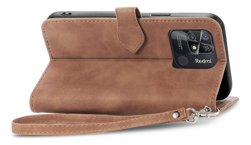 Funda De Piel Emboss Flowers Con Cremallera Para Redmi Note