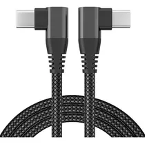 Comprar Cable Usb C A Tipo C Usbc 1m Conector Puntas 90º Acordonado