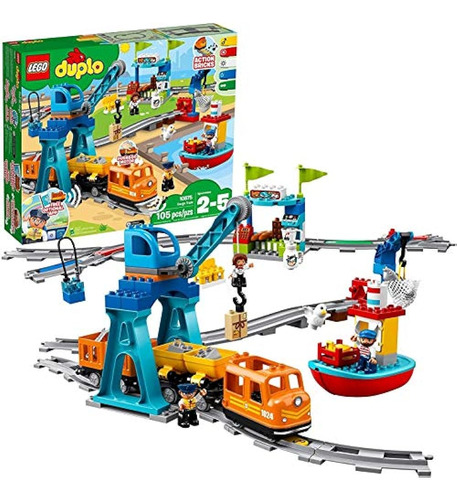 Lego Duplo Cargo Train 10875 Exclusivo Juego De Bloques De C