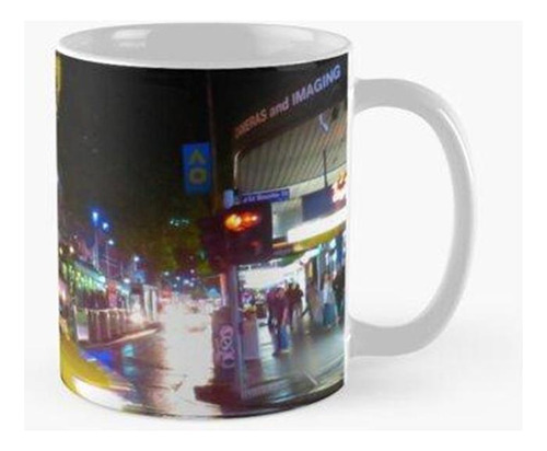 Taza Taxi En La Lluvia - Ciudad De Melbourne Calidad Premium