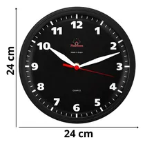 Comprar Relógio Parede Redondo Ômega Fundo Preto