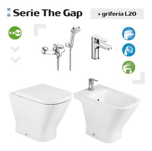 Juego The Gap Corto Y Bidet 1 Ag + Juego Griferia L20