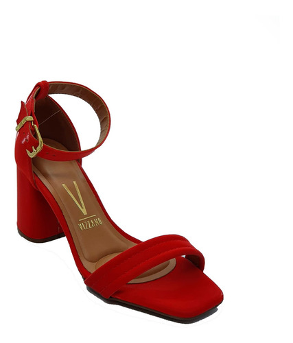 Imagem 1 de 4 de Sandalia Vizzano 6438.100 Napa Vermelho