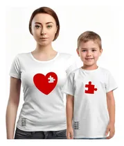 Comprar Pack 2 Polos Dia De La Madre Mamá Hijo Hija Rompecabezas