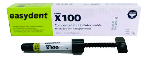 Composite Hibri X100 Dental Odontológico Jeringa Easydent 4g