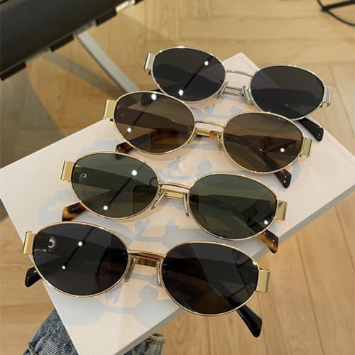 Idotta Gafas De Sol Ovaladas Retro Para Mujeres Y Hombres, Y