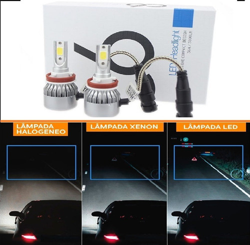 Kit Lampada Super Led Carro H7 450 Lumens